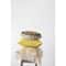Hello Honey® Mustard Ikat Pattern Cotton Slub Lumbar Pillow with Tassels